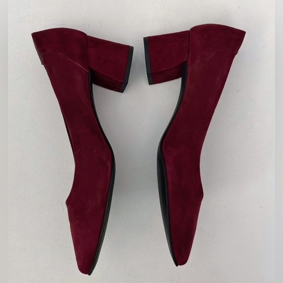 PAUL GREEN Tammy Pump In Berry Suede 7 Comfort Holiday Modest - Picture 3 of 12